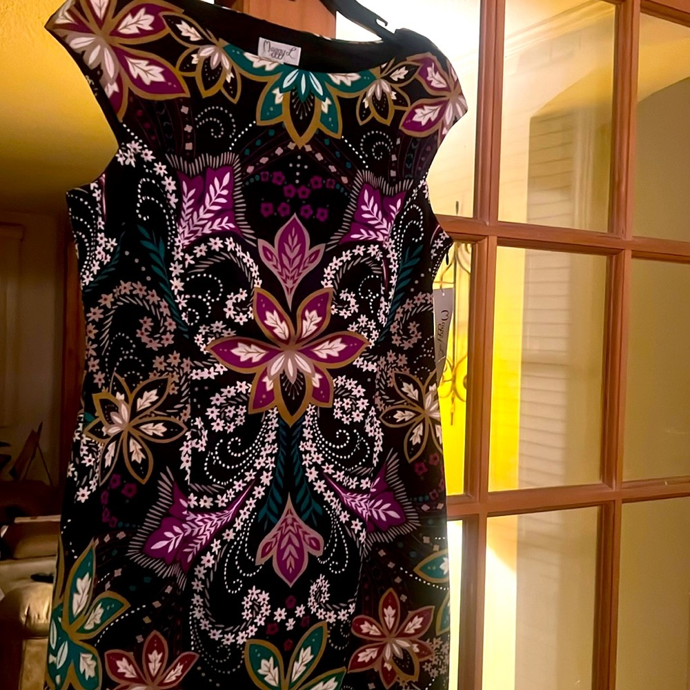 Multicolored mini dress by Maggy L